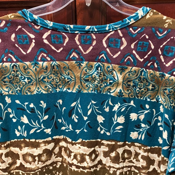 Sharon Anthony Multicolor Patterned size 3X Top - Picture 9 of 16